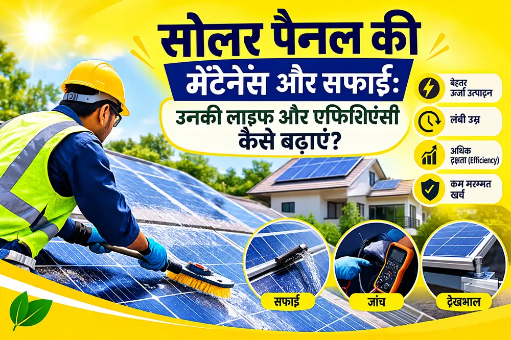 Solar Panel Ki Maintenance Aur Safai: Unki Life Aur Efficiency Kaise Badhayein?